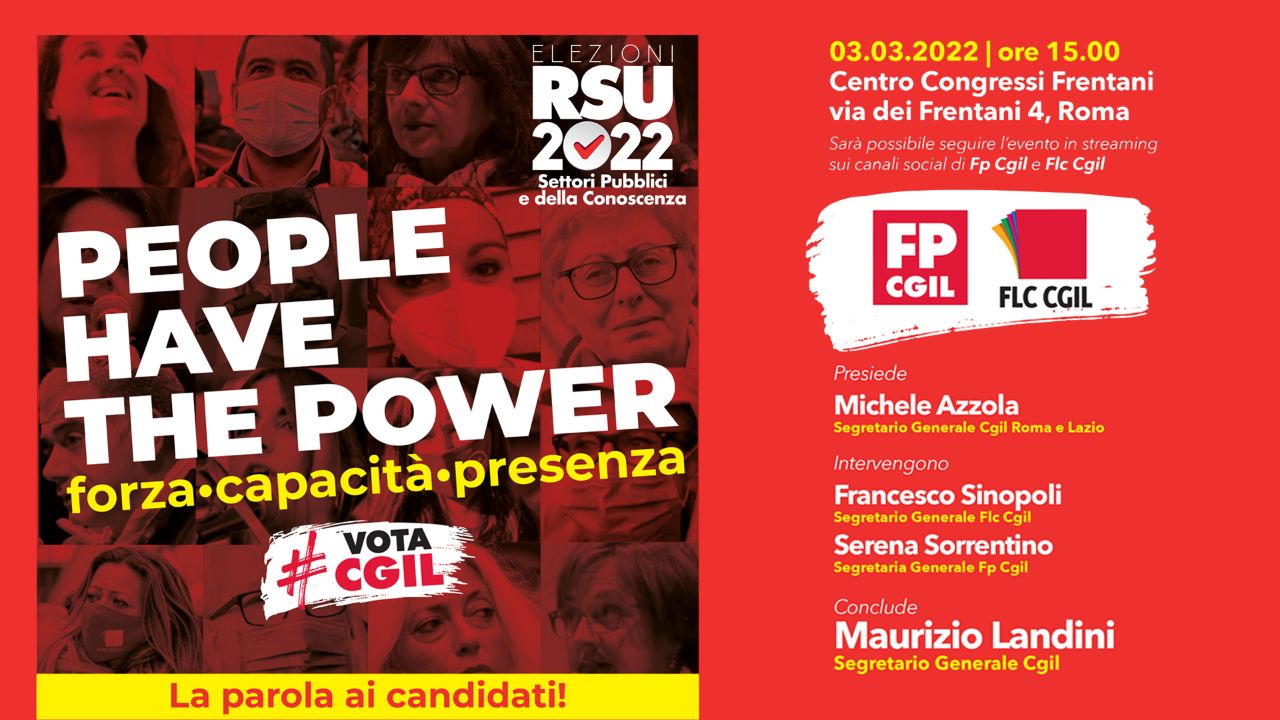 RSU: il 3 marzo parlano candidate e candidati