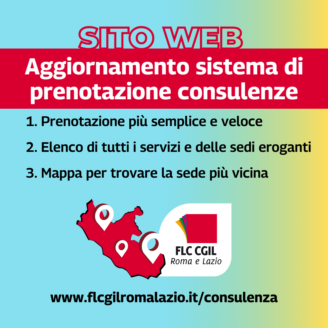 Aggiornamento sistema di prenotazione delle consulenze